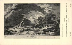 CPA Fantaisie Les chefs d'oeuvre de l'art au 18eme Le Midy Loutherbourg