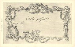 CPA Fantaisie Les chefs d'oeuvre de l'art au 18eme iris Watteau