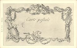 CPA Fantaisie Les chefs d'oeuvre de l'art au 18eme Le bosquet de Bacchus Watteau