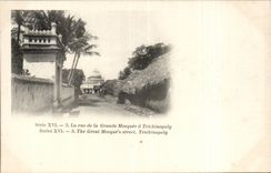 CPA Inde India La rue de la grande mosquee a Trichinopoly