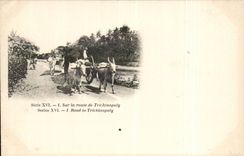 CPA Inde India Sur la route de Trichinopoly