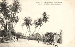 CPA Inde India Un faubourg a Trichinopoly