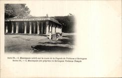 CPA Inde India Mantapam sur la route de la pagode a Vichnou a Seringam