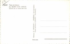 MODERNE KARTE Vue-Luft Mont Saint der Odile Arrivee der Strasse bemisst sudliches