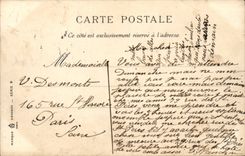 Paris CPA Palate of Trocadero