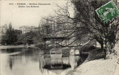Paris CPA Buttes Chaumont Enters the trees