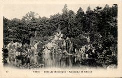 Paris CPA Bois de boulogne Cascade et grotte