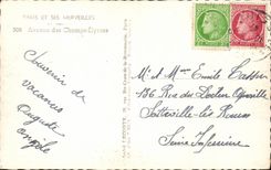 Paris CPA Which occurred of the Champs Elysees