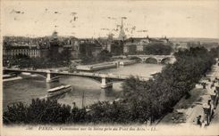 Paris CPA Panorama sur la SEine pris du pont des Arts