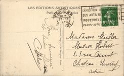 Paris CPA Panorama sur la Seine vers le canal