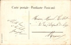 CPA Fantasy walk in sea Spazierfahrt Maurice Orange