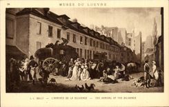 CPA Musee du Louvre Paris Boilly L'arrivee de la diligence 