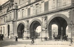 Paris CPA the Louvre the counters dimensions of the Seine