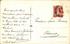 CPA Phantasie-Frau im Ballade im Boot