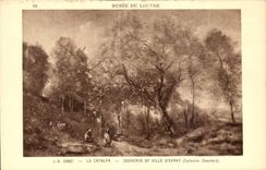 CPA Paris Musee du Louvre Corot La Catalpa 