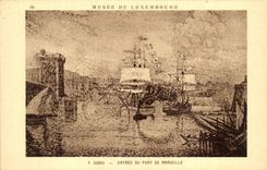 CPA Paris Musee du Luxembourg Signac Entree du port de Marseille