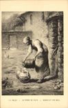 CPA Fantaisie Millet La femme au puits