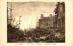 CPA offices Florence Claude Lorrain Port au soleil couchant