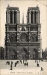 Paris CPA Notre Dame ( facade )