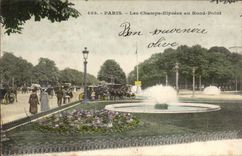 Paris CPA the Fields elysees with the round not