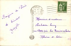 Paris CPA Crowns Heart Montmatre Eiffel Tower