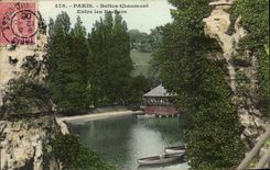 Paris CPA Buttes Chaumont Enters the rocks