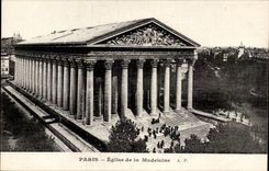 Paris CPA Church of the madeleine
