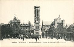 Paris CPA Mairie du 1er arrondissement Eglise St Germain l'auxerrois