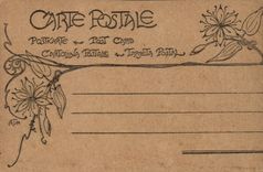 CPA Phantasie das Portrait durch altes die prahistorische Zeichnung