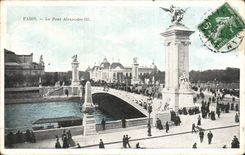 Paris CPA the bridge Alexandre III