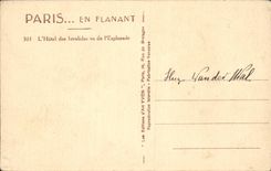 CPA Paris the hotel of Invalides seen esplanade