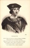 CPA Charles VIII King de France died with the chateu of Amboise