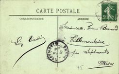 Statue Paris-CPA der Republik