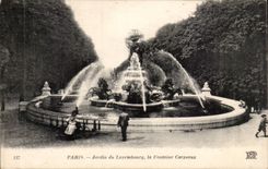 Paris CPA Garden of Luxembourg Carpeaux Fountain