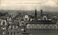 Paris CPA panorama de la rive droite ( ouest )