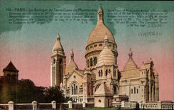 Paris CPA Basilique Sacre Coeur montmartre