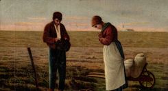 CPA Fantaisie paysans