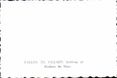 MODERN CARD Small valley of Villard Sonloup and rocks of Naye