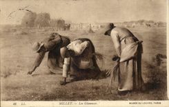 CPA Millet Les glaneuses Musee du Louvre Paris