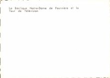 CPA Lyon the Basilica Notre Dame de Fourviere and the tower of television