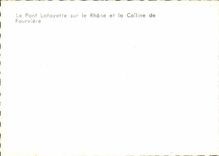 CPA Lyon CPA the potn Lafayette on the Rhone and the hill of Fourviere