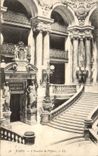 Paris CPA the staircase of the opera