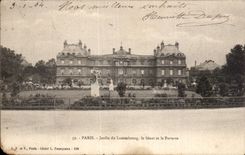 Paris CPA Garden of Luxembourg the Senate and the floor