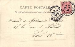 Paris CPA Cour du Louvre Monument de Gambetta