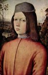 MODERN CARD Fantasy Pinturicchio Bernardino Portrait of young Dresden boy