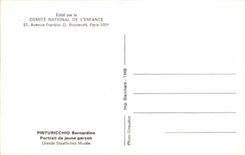 MODERN CARD Fantasy Pinturicchio Bernardino Portrait of young Dresden boy