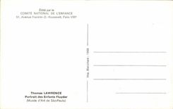 CPM Fantaisie Thomas laywrence Portrait des enfants Fluyder Musee d'art de SAo Paulo Bresil