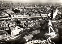 Lyon MODERN CARD the city seen of frouviere Holy Archangel Michel Cathedral Saint Jean and Bellecour