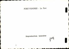 Port Vendres cPA the port