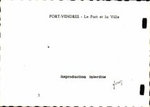 Port Vendres CPA the port and the city